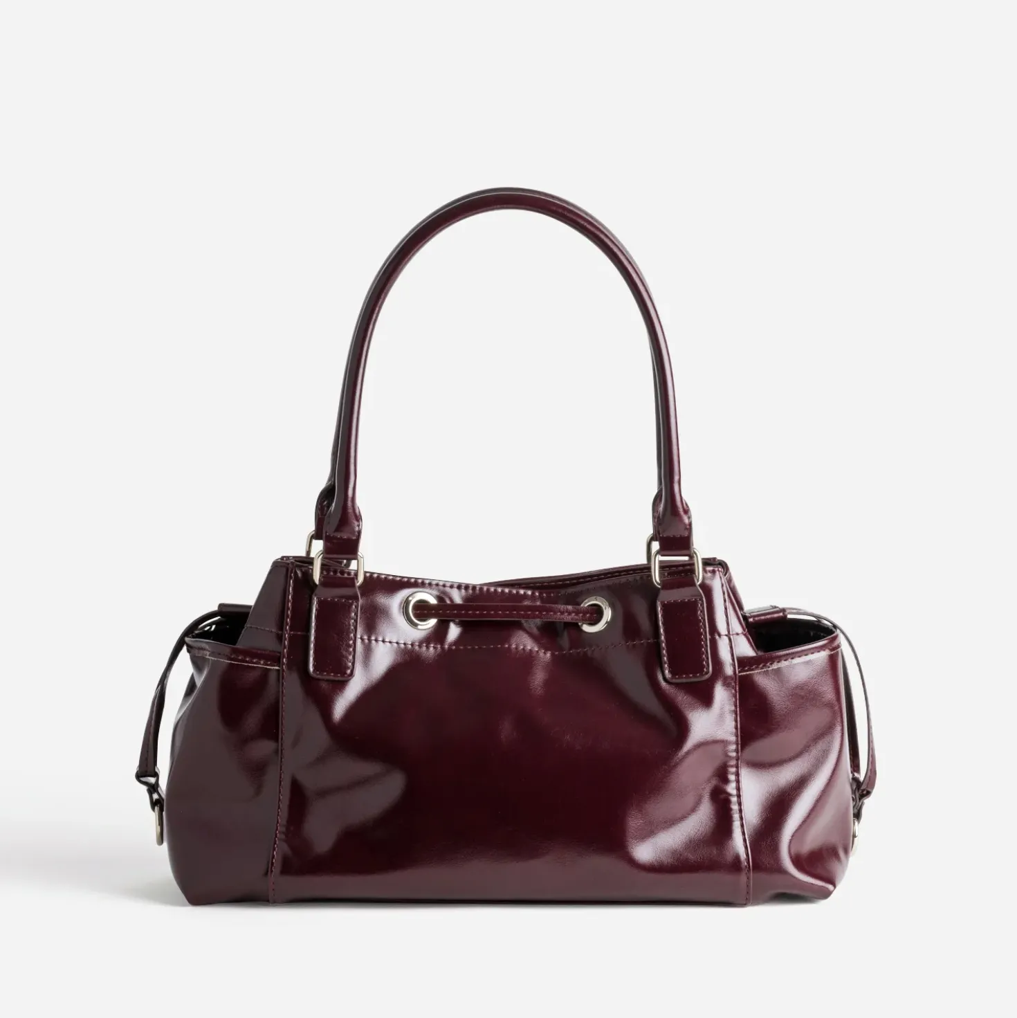 Sac à main bordeaux multipoches
