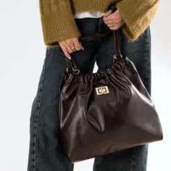 Sac à main bordeaux souple