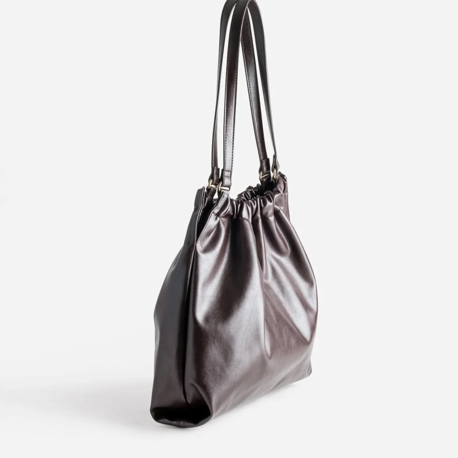 Sac à main bordeaux souple