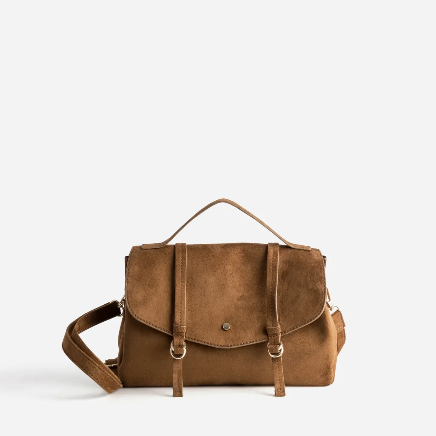 Sac à main cognac suédé
