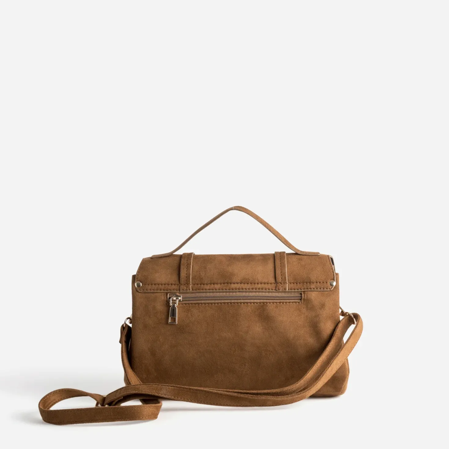 Sac à main cognac suédé