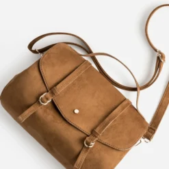 Sac à main cognac suédé