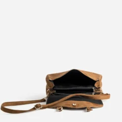 Sac à main cognac suédé