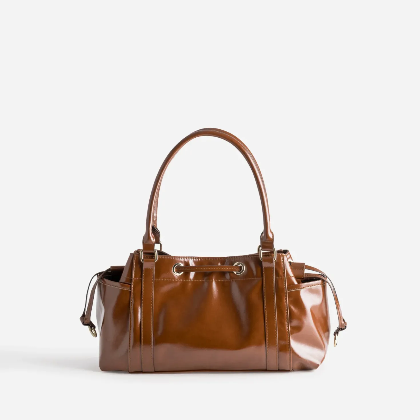 Sac à main cognac volume modulable
