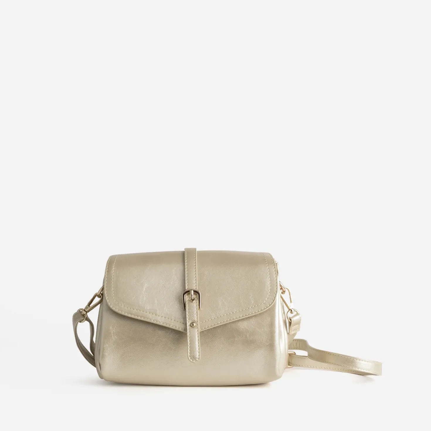 Sac à main doré deux compartiments
