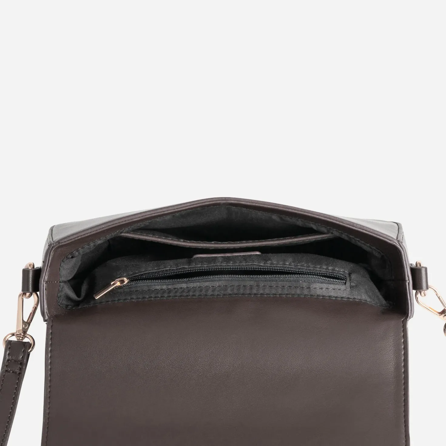 Sac à main marron métalleries dorées