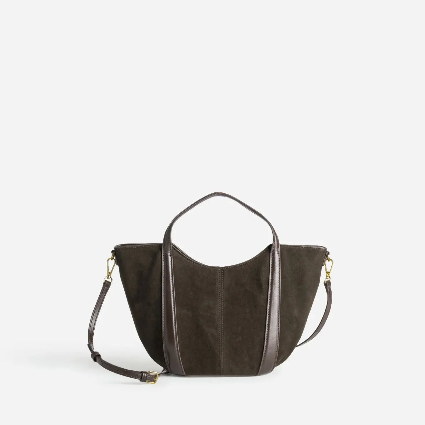 Sac à main marron suédé