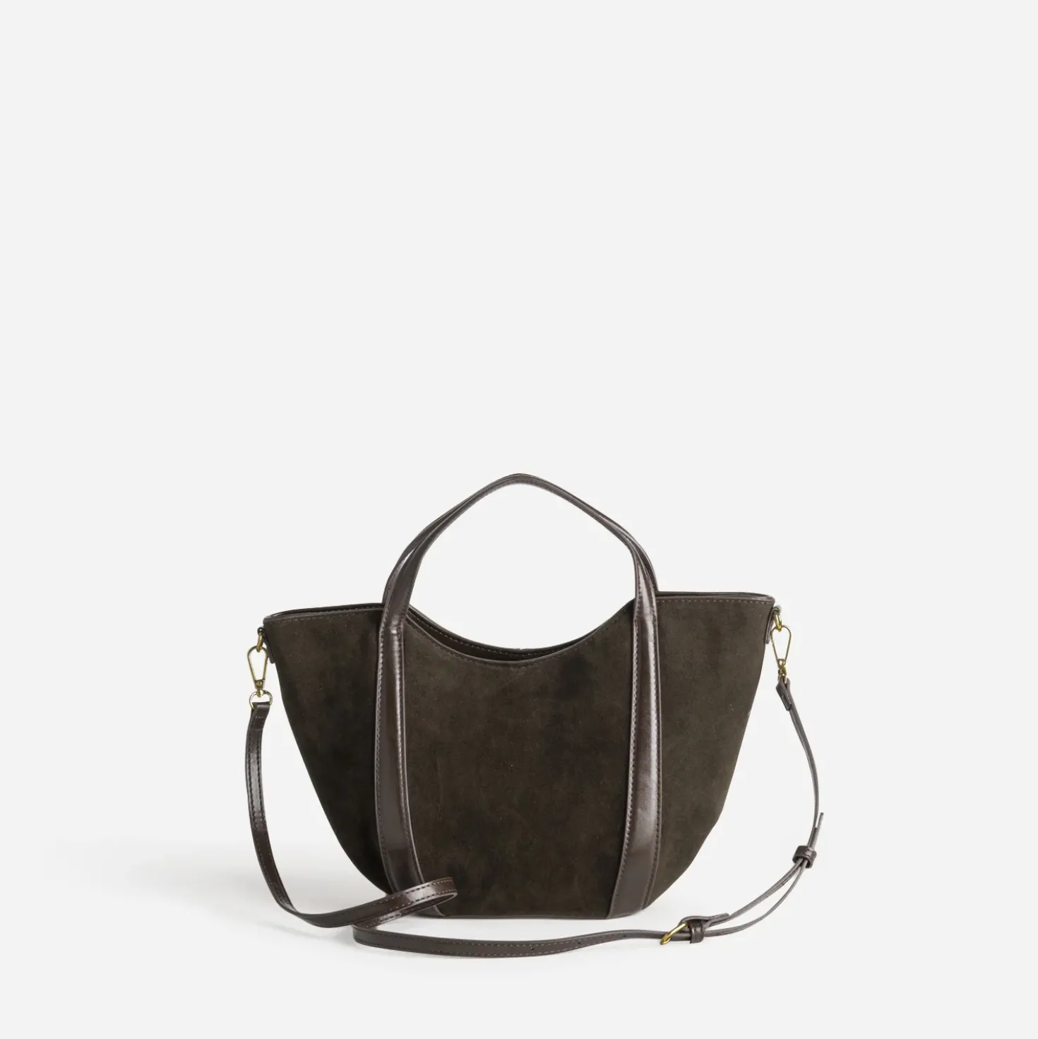 Sac à main marron suédé