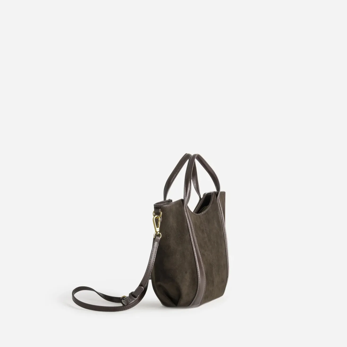 Sac à main marron suédé