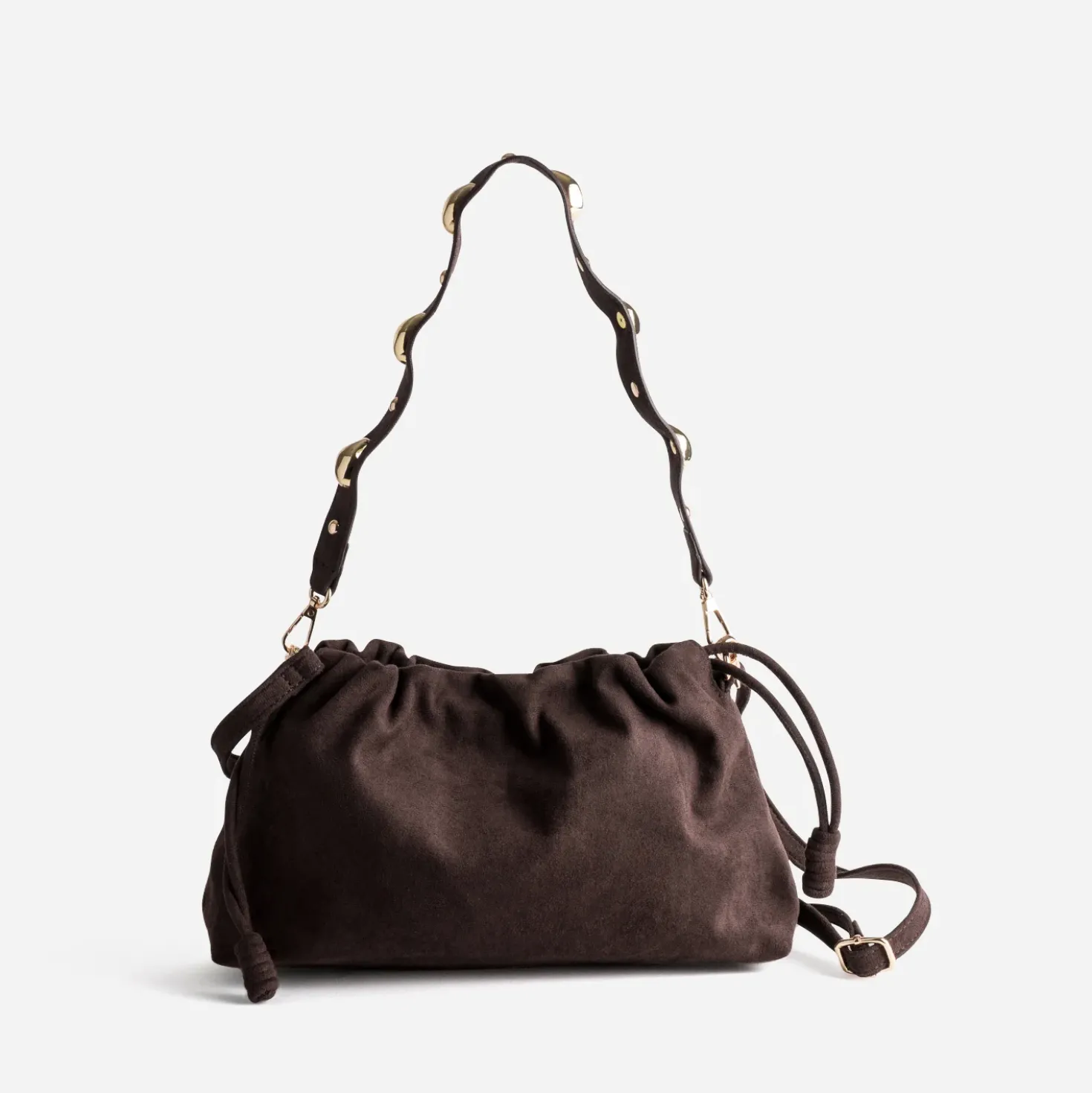 Sac à main marron suédé