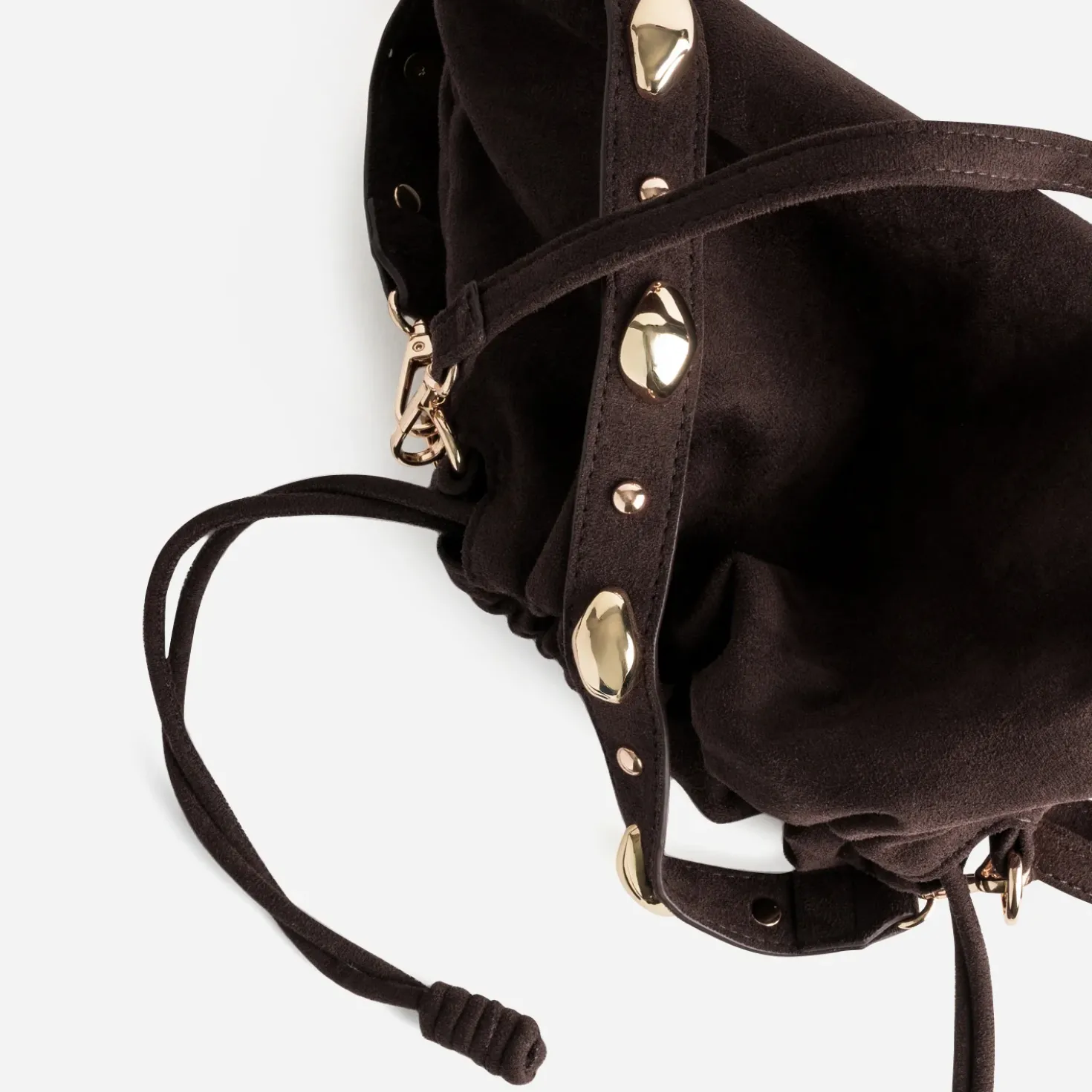 Sac à main marron suédé