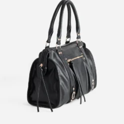 Sac à main noir souple