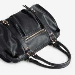Sac à main noir souple