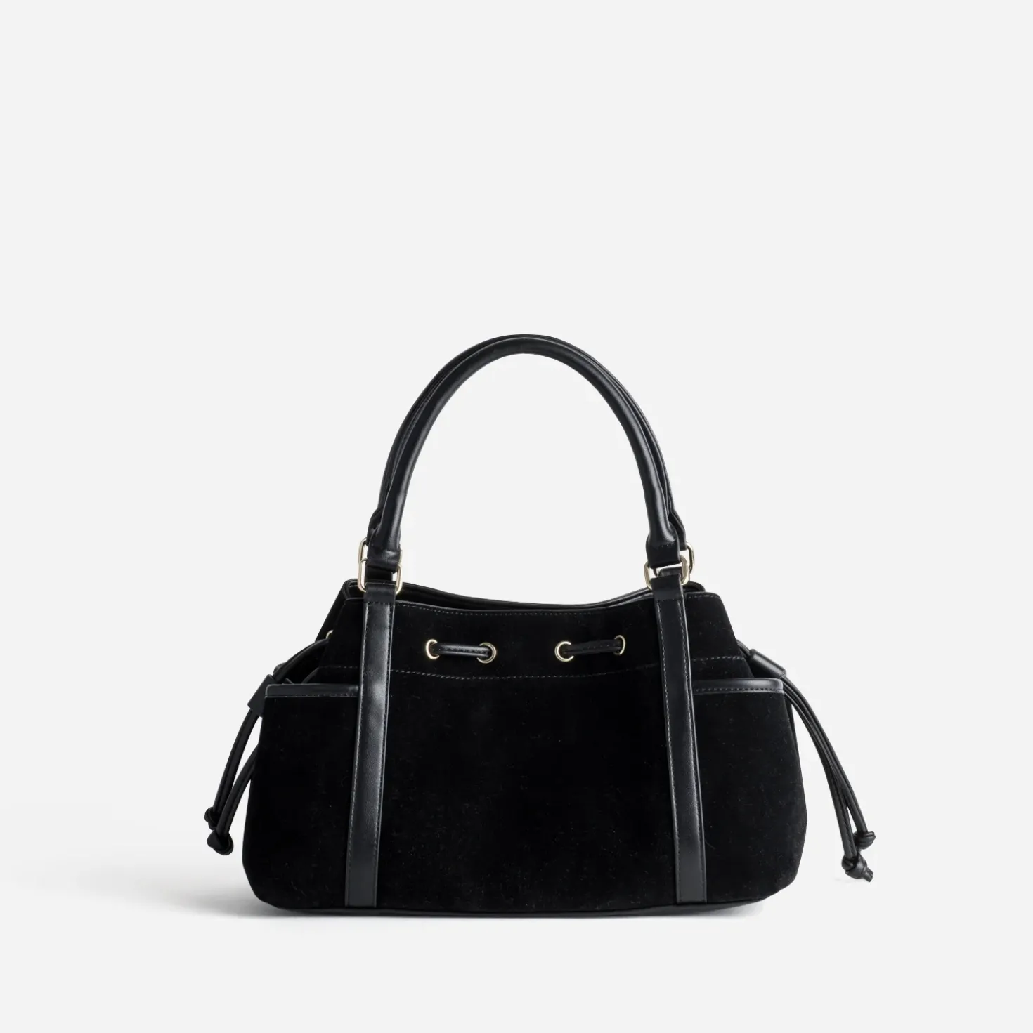 Sac à main noir suédé