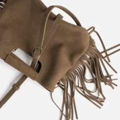 Sac à main petit format en cuir marron