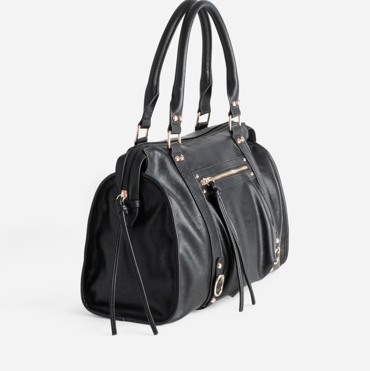 Sac à main TEXTO noir souple