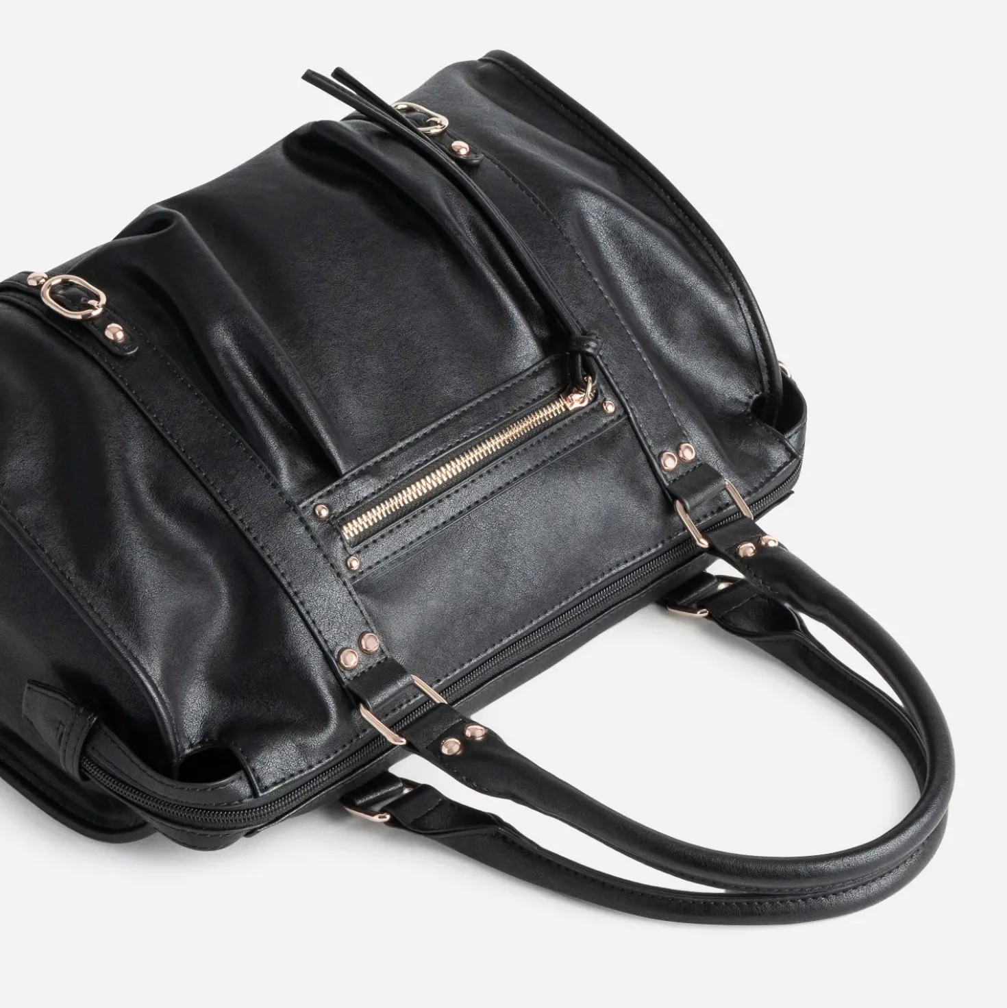 Sac à main TEXTO noir souple