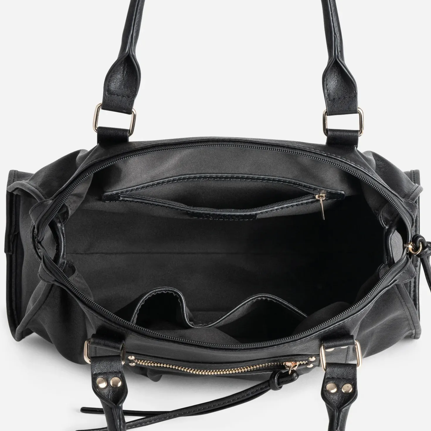 Sac à main TEXTO noir souple