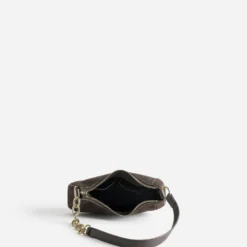 Sac marron suédé asymétrique