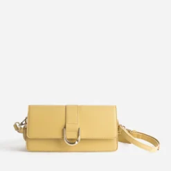 Sac TEXTO jaune à double-anse