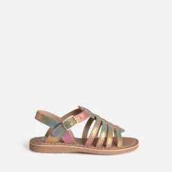 Sandale BUGGY arc-en-ciel cuir