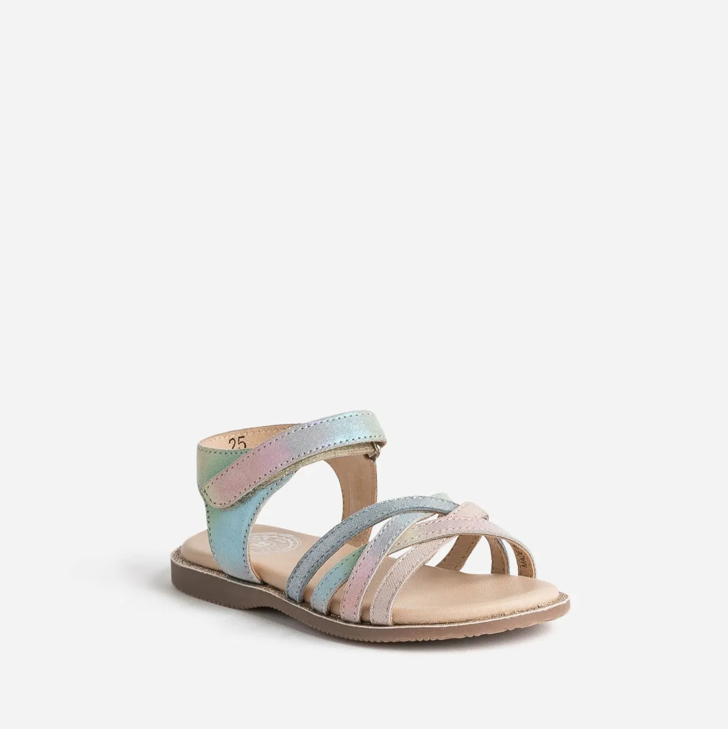 Sandale BUGGY multicolore cuir irisé