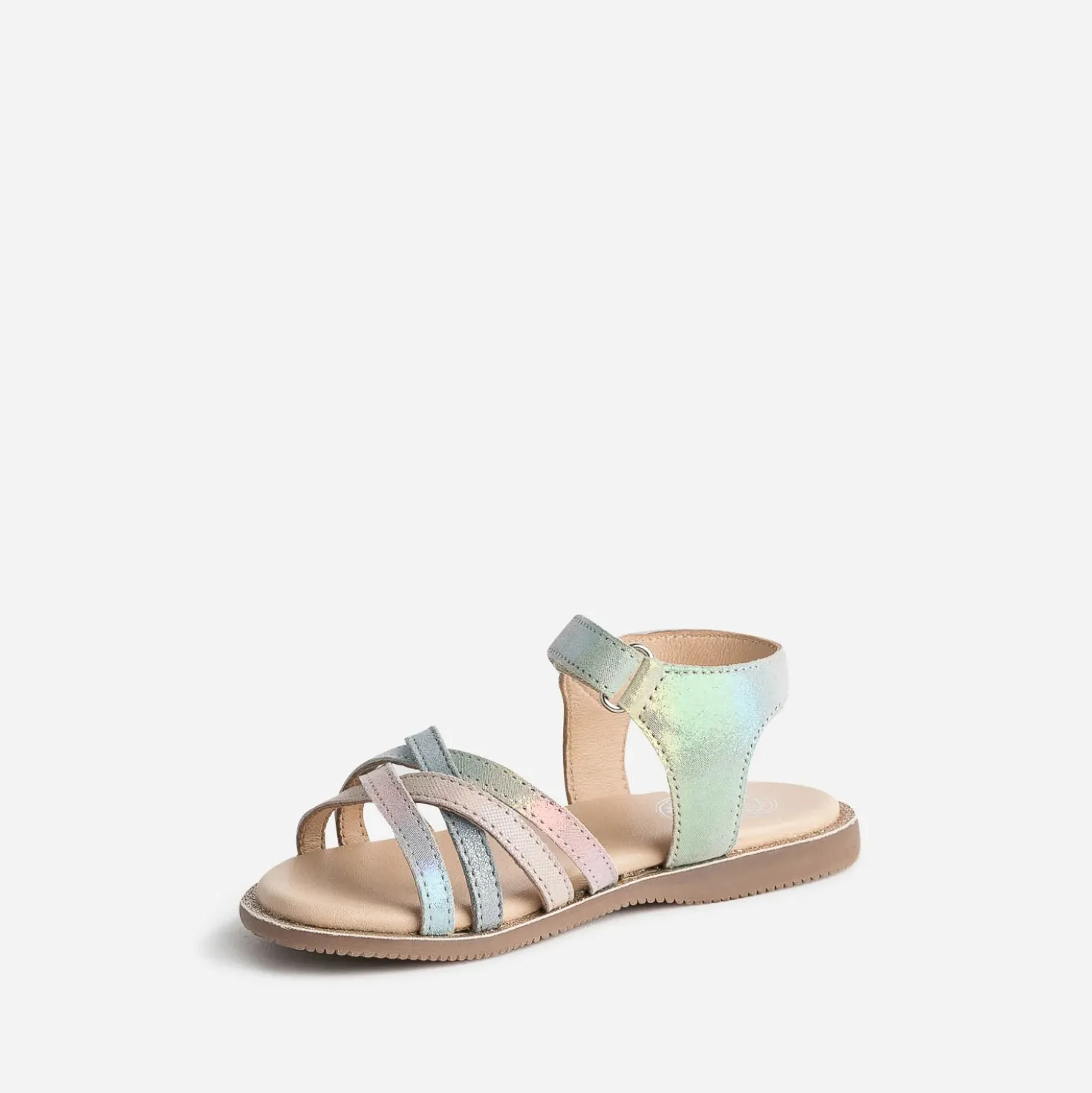 Sandale BUGGY multicolore cuir irisé