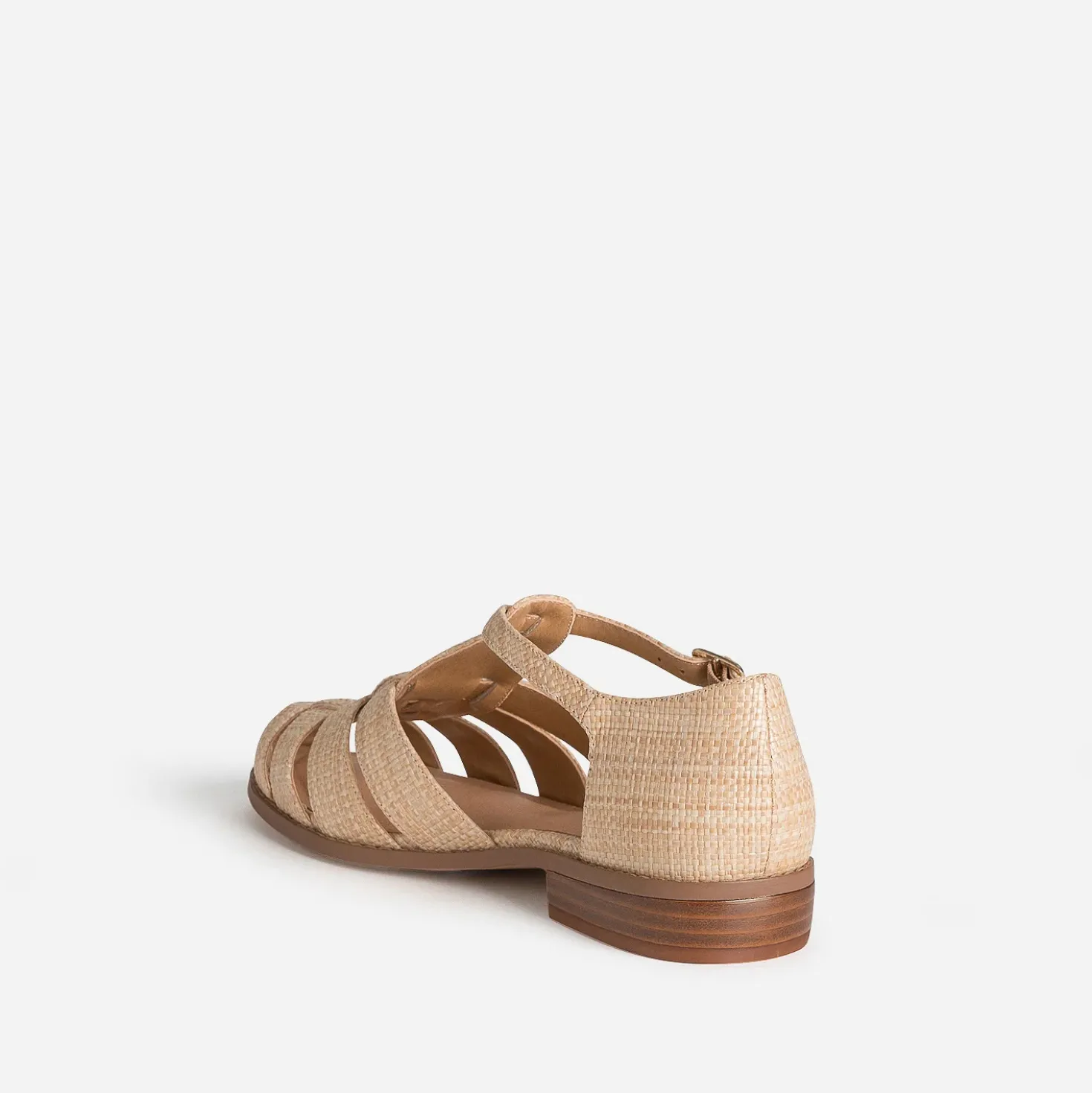 Sandale fisherman beige tressé