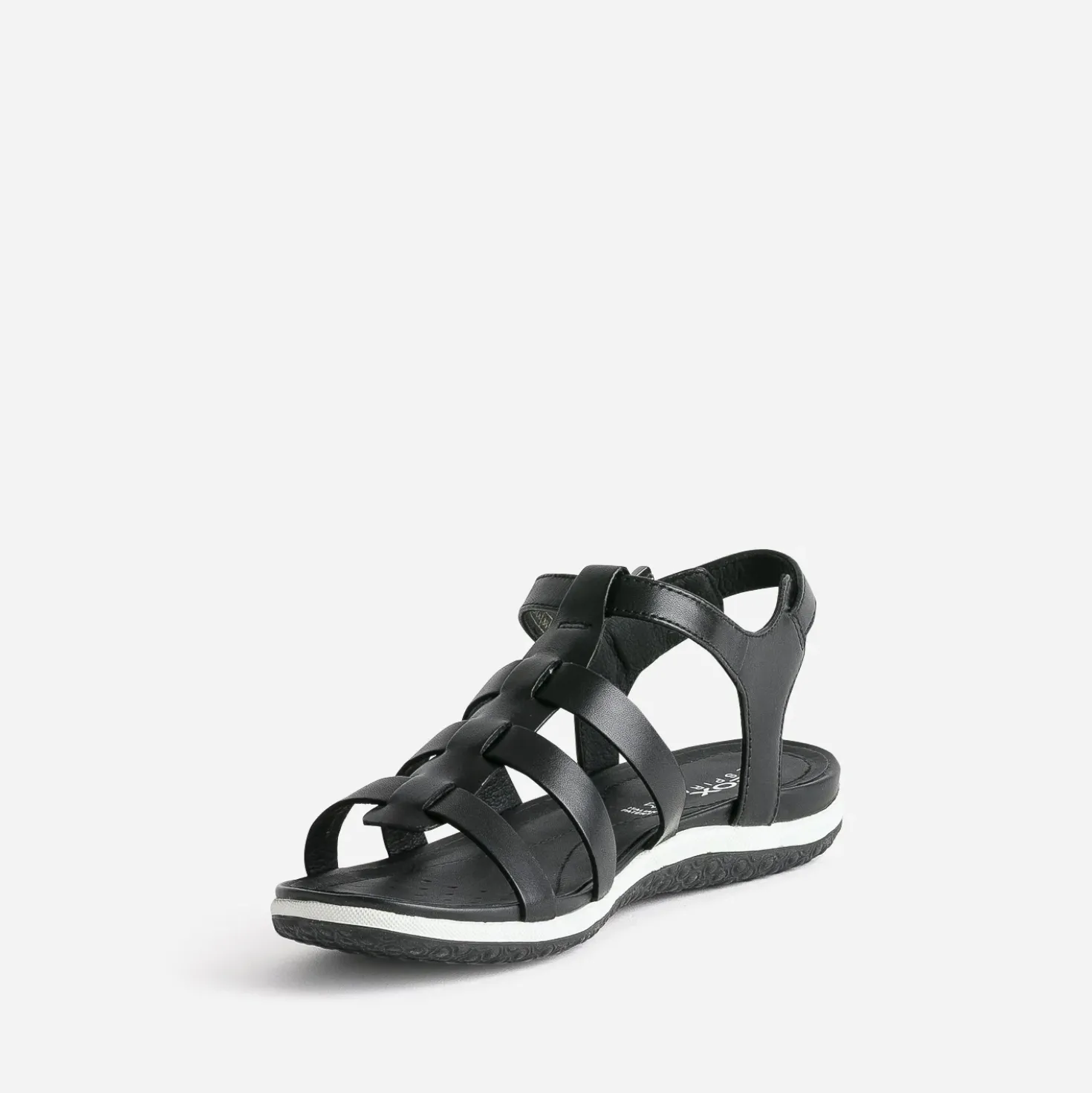 Sandale GEOX noire en cuir
