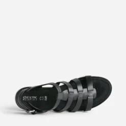 Sandale GEOX noire en cuir