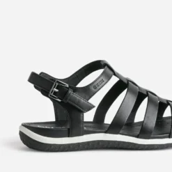 Sandale GEOX noire en cuir