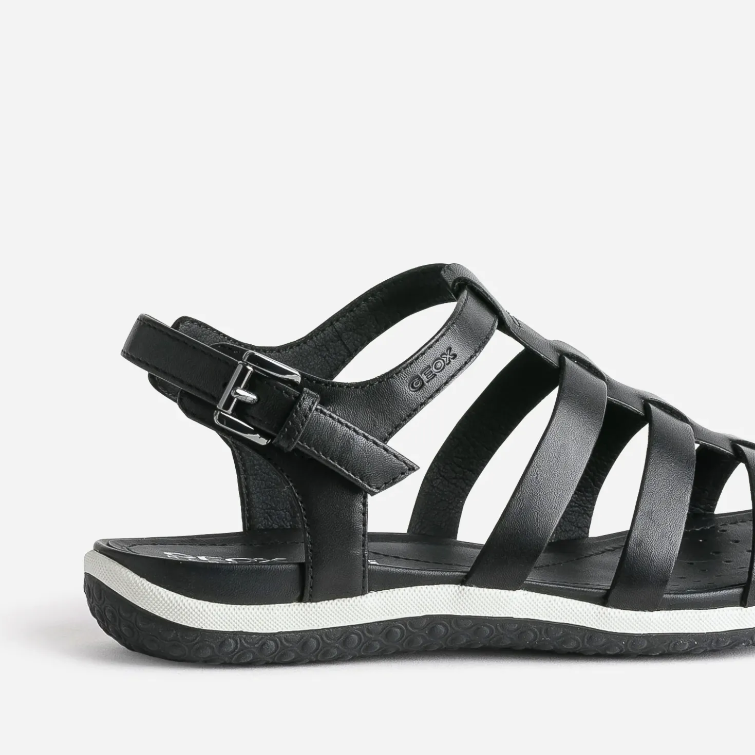 Sandale GEOX noire en cuir