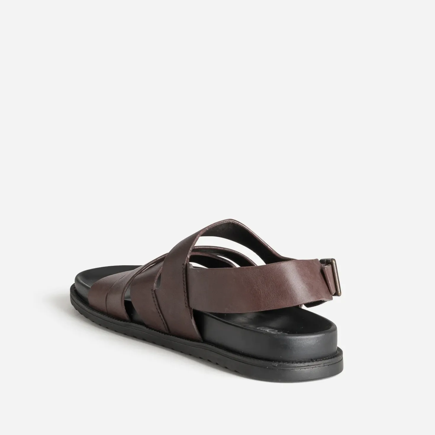 Sandale marron cuir
