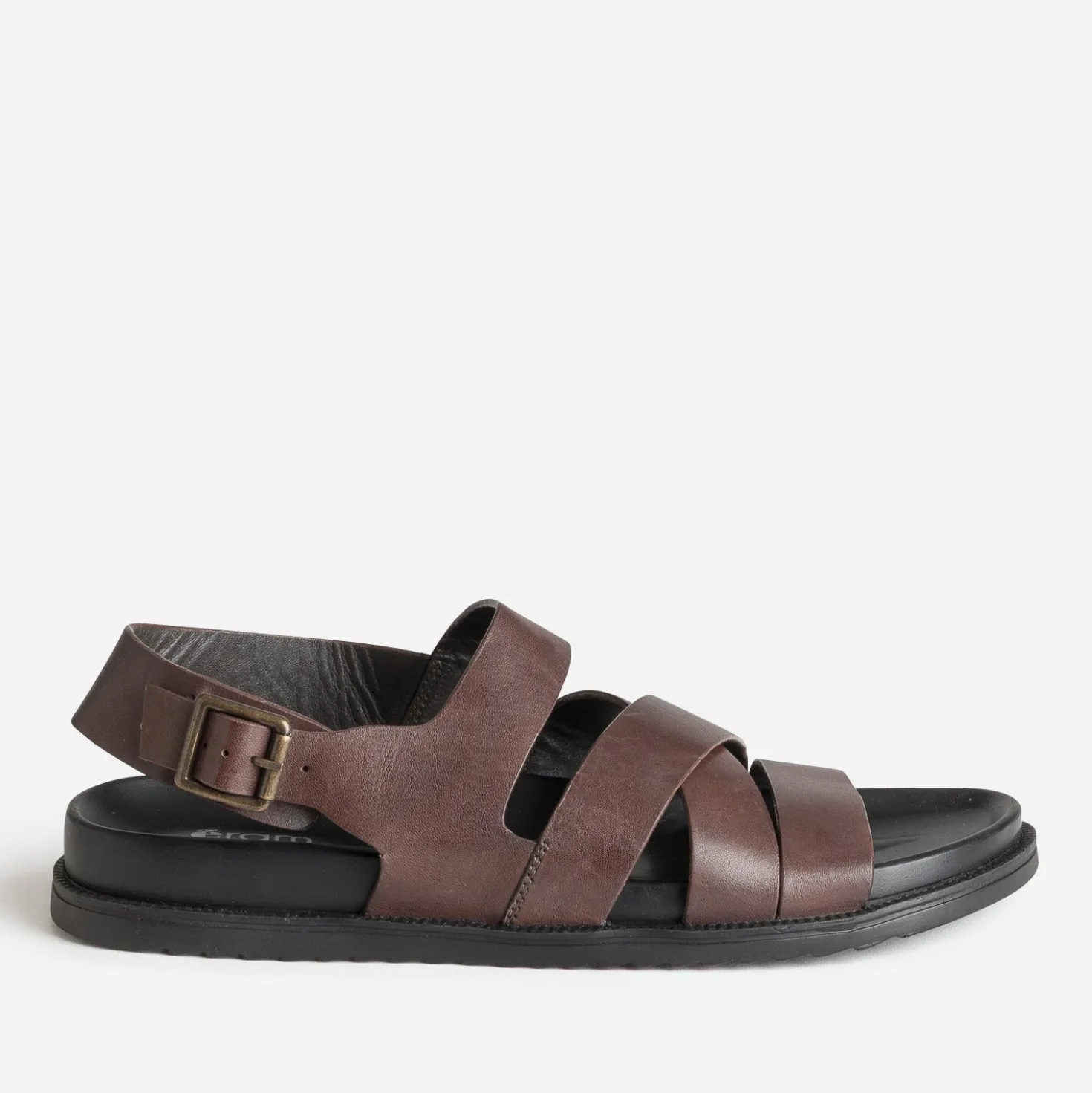 Sandale marron cuir