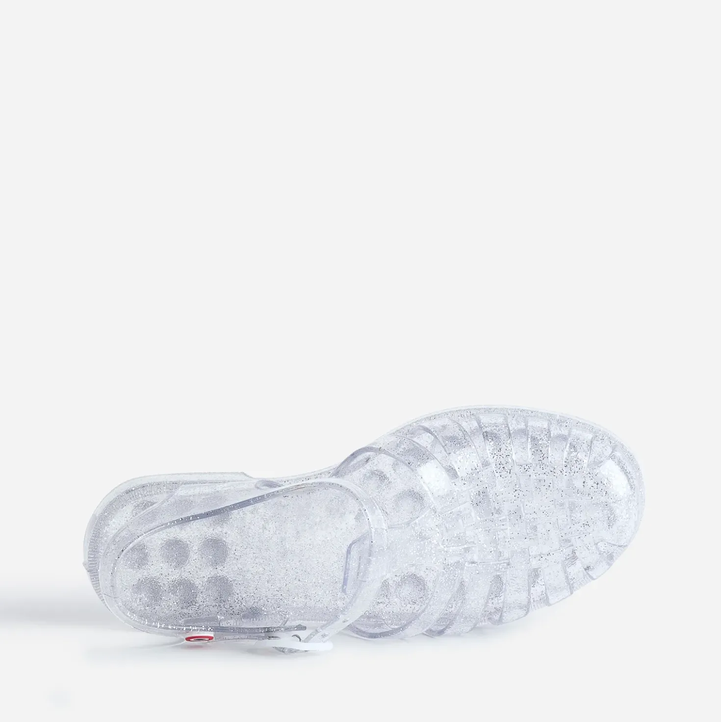 Sandale MEDUSE grise pailletée en plastique