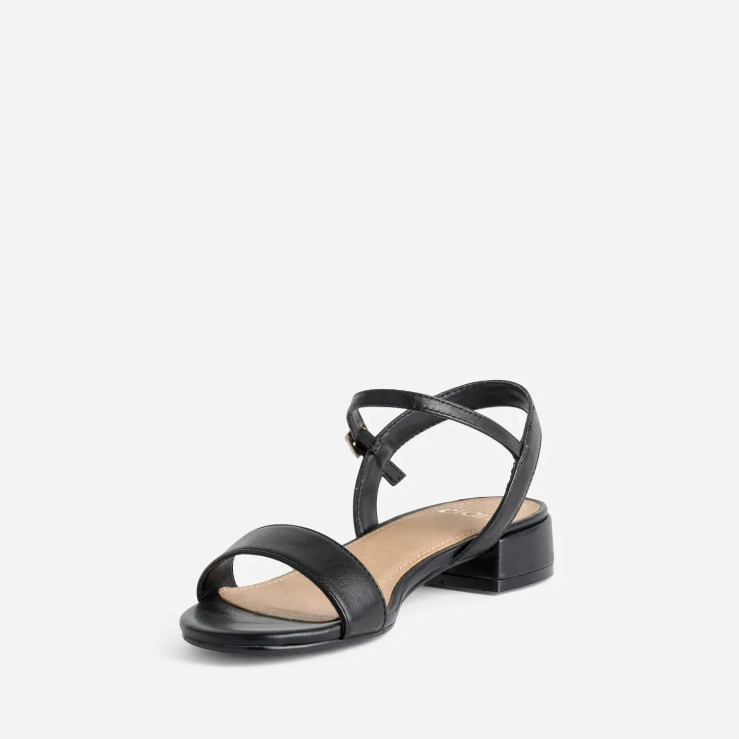 Sandale noire cuir