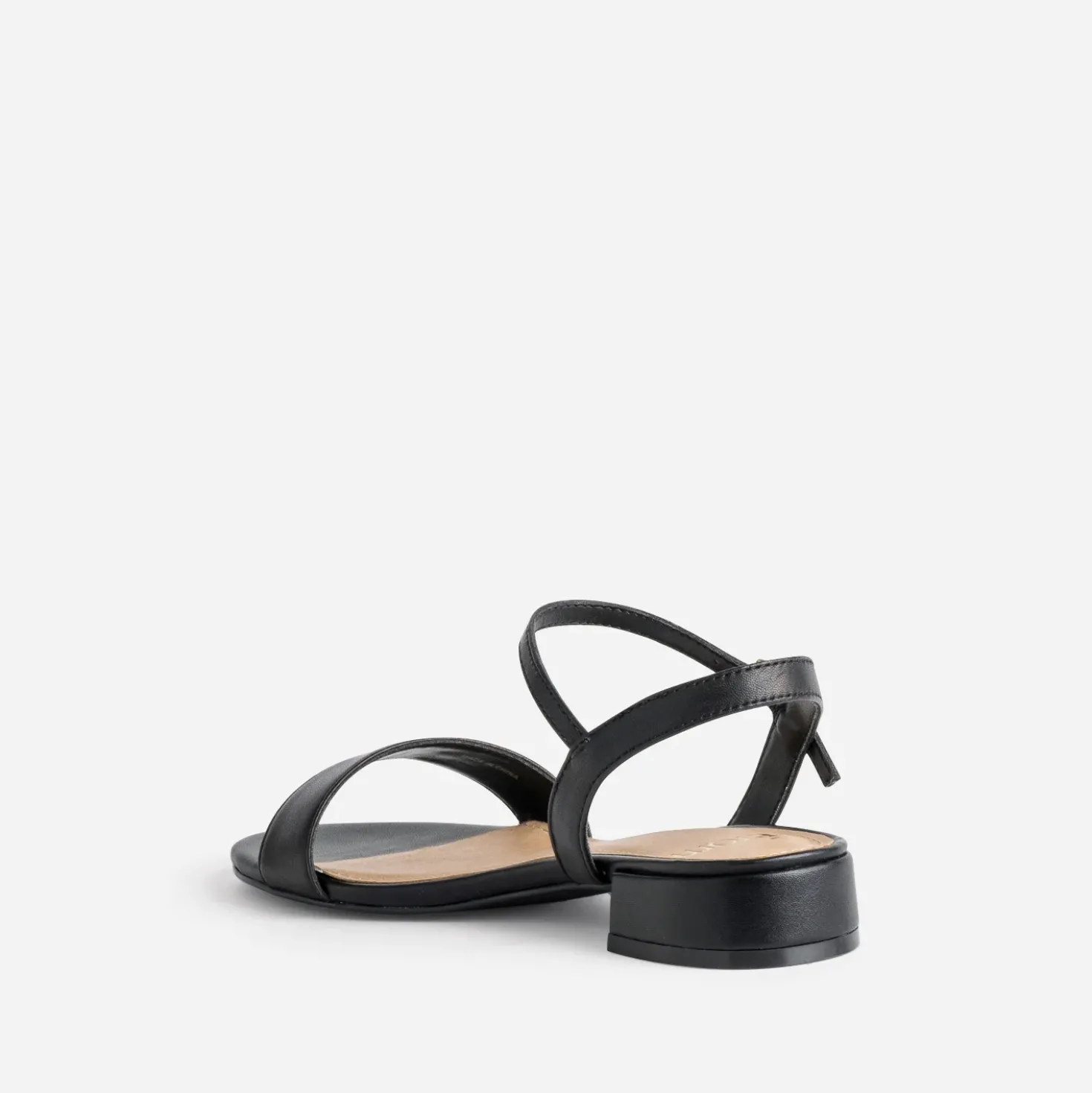 Sandale noire cuir