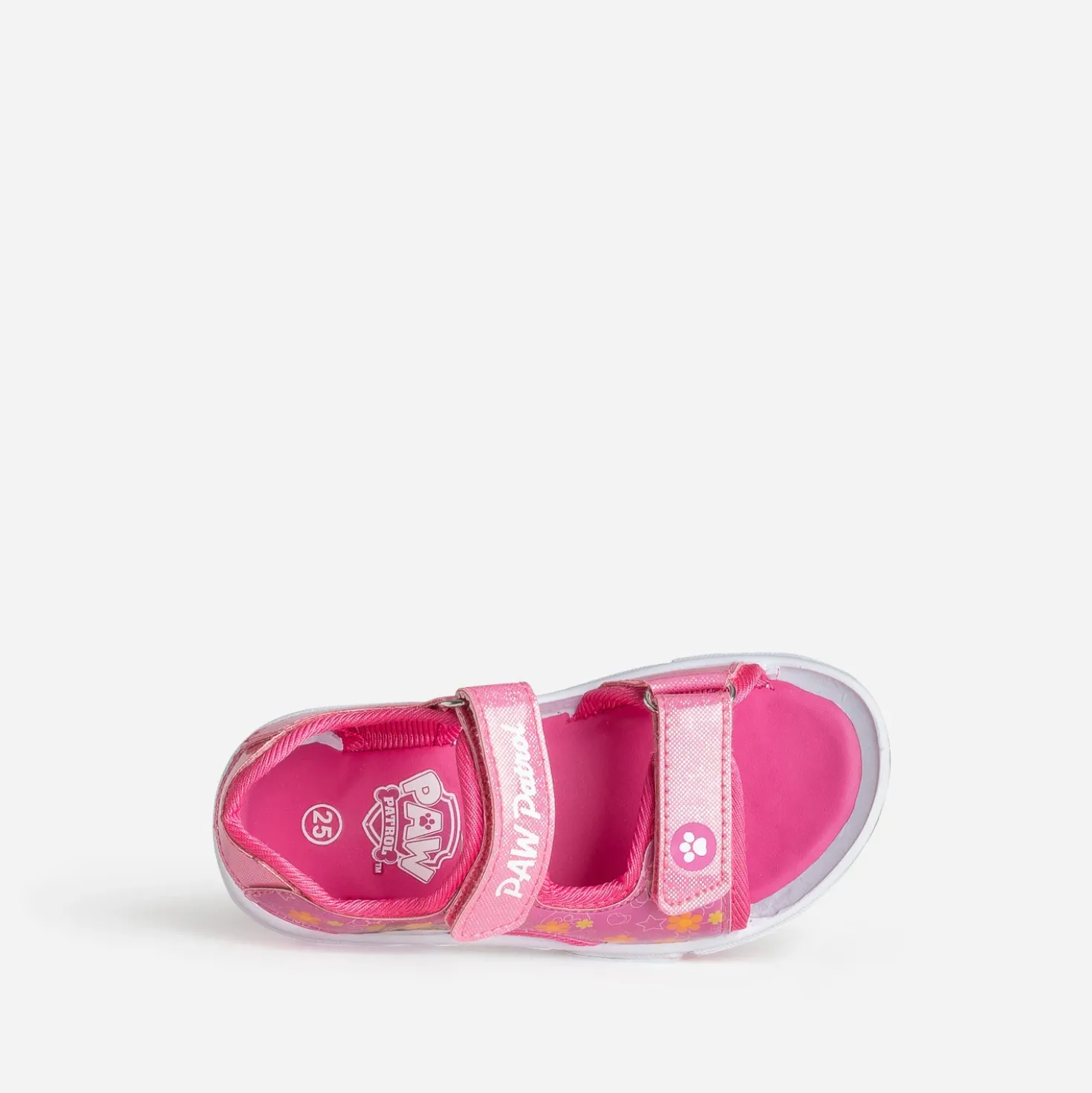 Sandale PAT PATROUILLE rose semelle clignotante