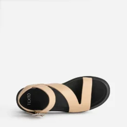 Sandale TEXTO beige brides fantaisie