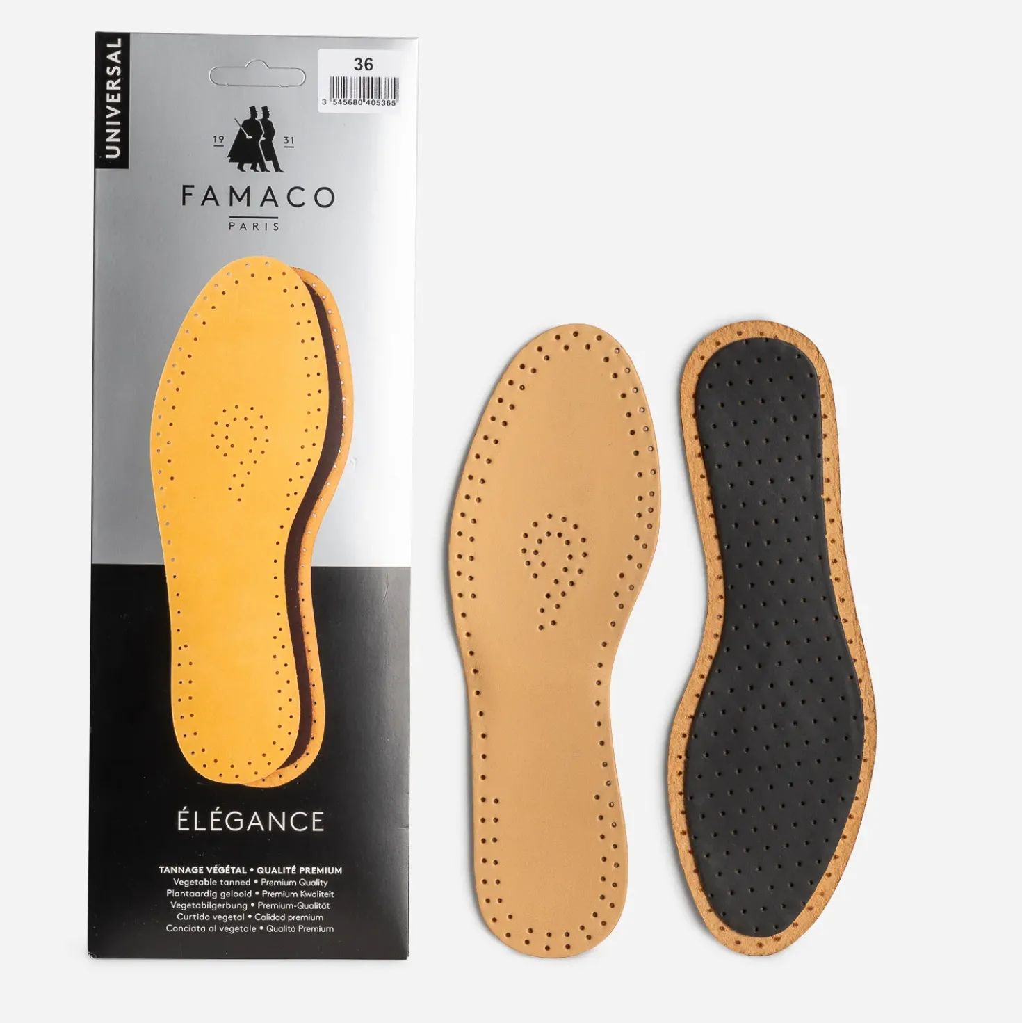 Semelles FAMACO beige cuir Pointure 36