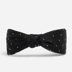 Serre-tête noir décor strass