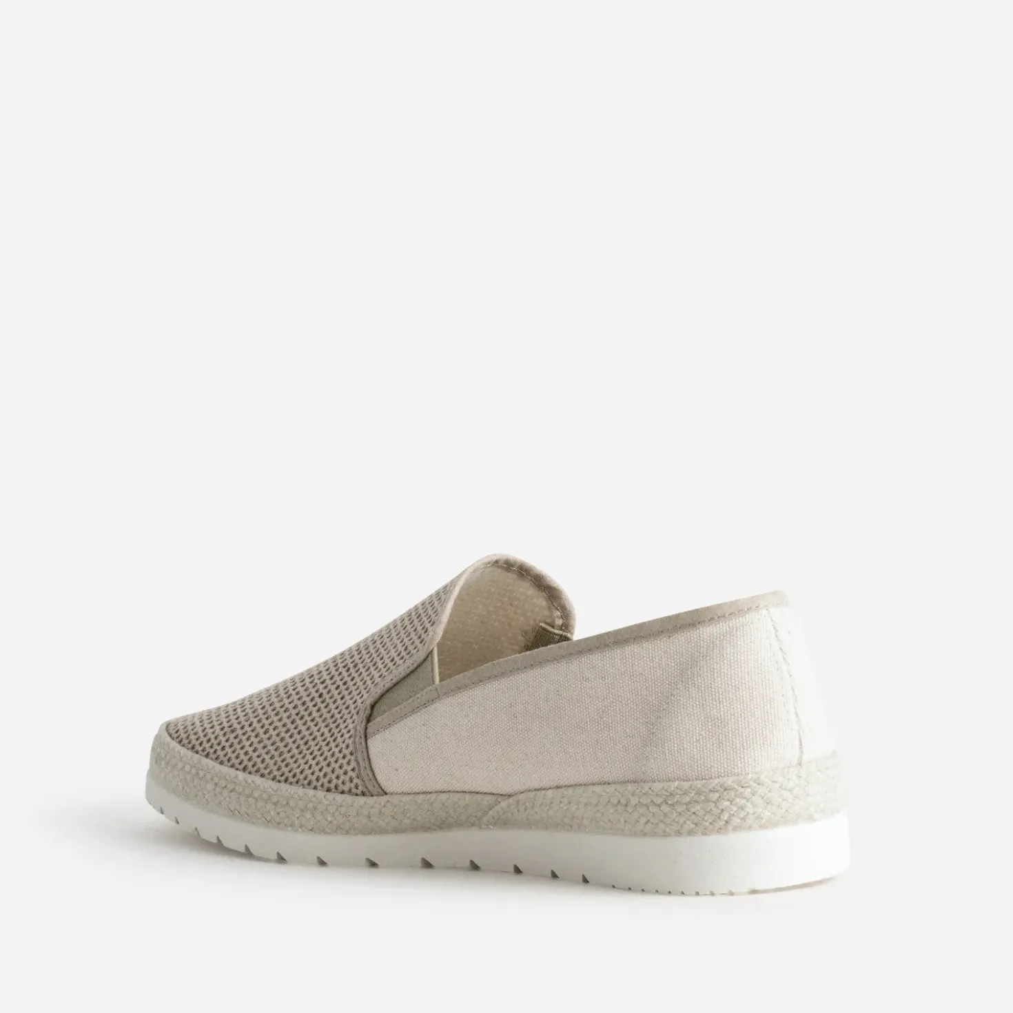 Slip-on beige bi-matière