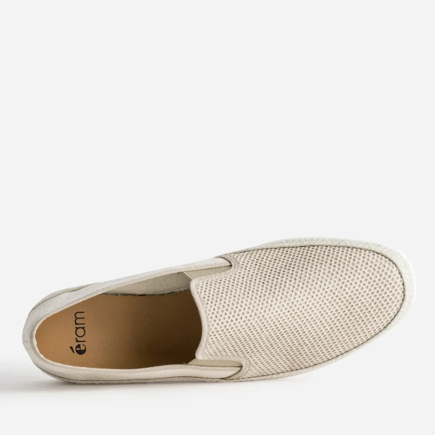 Slip-on beige bi-matière