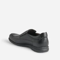 Slip-on FLUCHOS confort en cuir noir