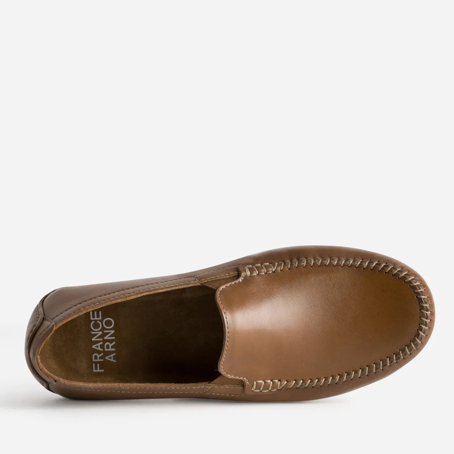 Slip-on FRANCE ARNO cognac cuir