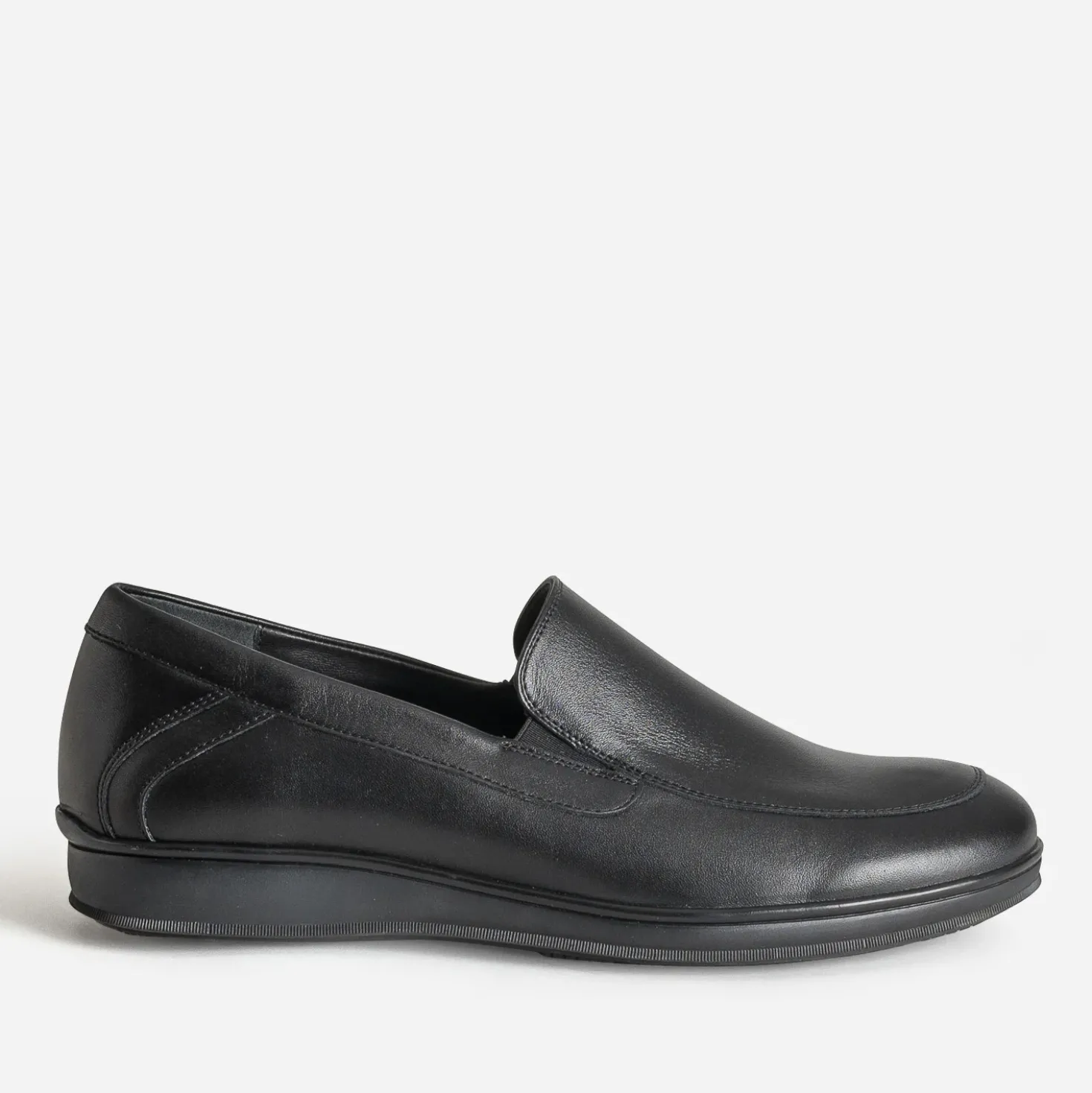 Slip-on FRANCE ARNO noir en cuir