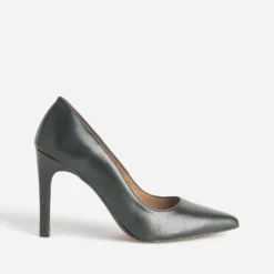 Stiletto TEXTO noir éco-conçu en cuir