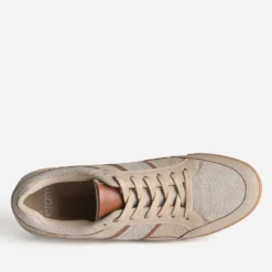 Tennis beige bi-matière bicolore