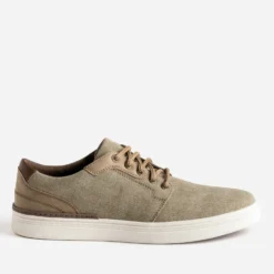 Tennis beige chiné en toile