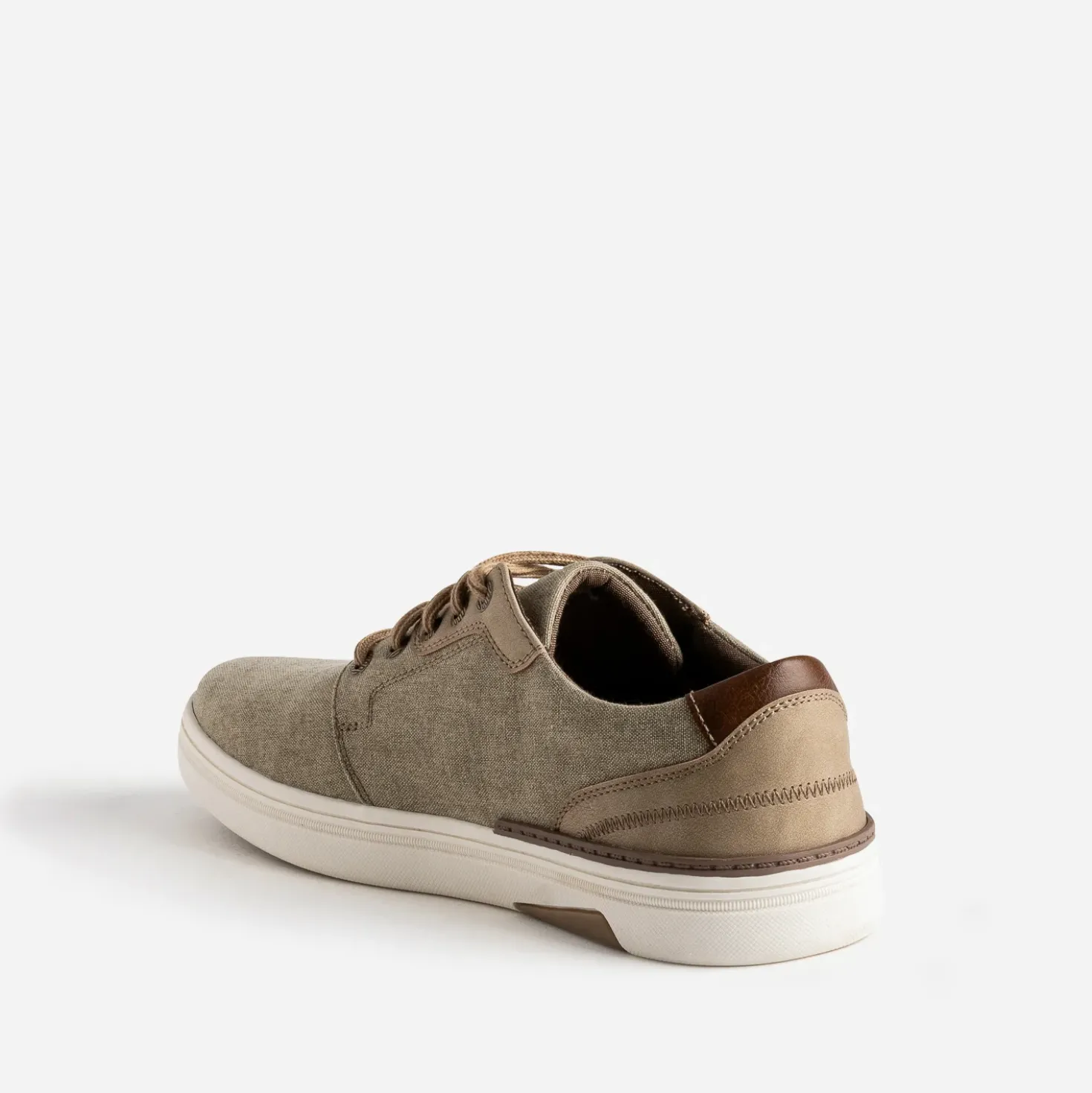 Tennis beige chiné en toile
